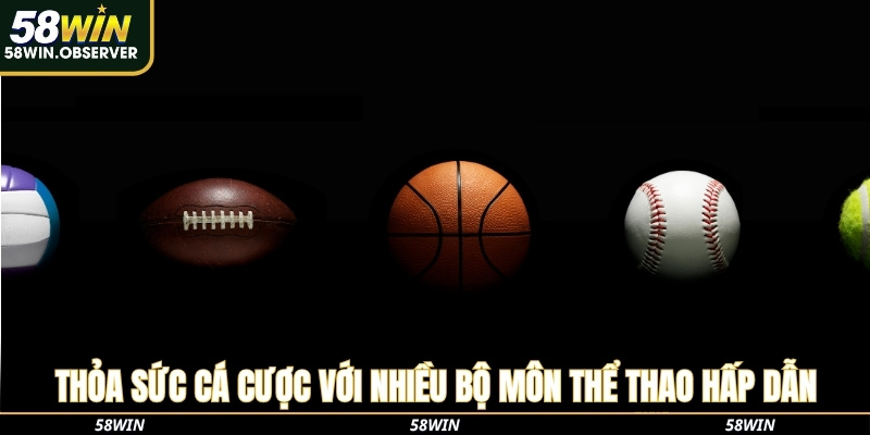 Thỏa sức cá cược với nhiều bộ môn thể thao hấp dẫn